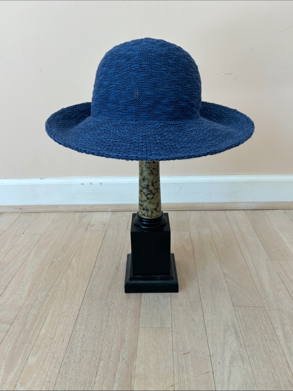 Blue cotton/poly hat